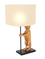 Stokstaart lampje met kap-8225ZW