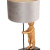 Stokstaart tafellamp met kap-8227ZW