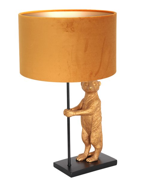 Tafellamp met gouden dier-8228ZW