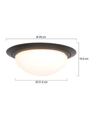 steinhauer-plafonniere-ikaro-zwart-glasmetaal-ø29cm-led-1366zw-1