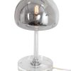 Tafellamp met rookglazen kap-3105CH