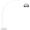 Booglamp met rookglazen kap-7349W