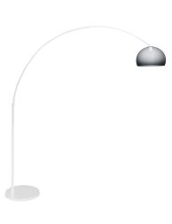 Booglamp met rookglazen kap-7349W