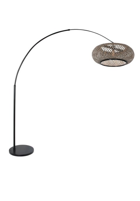 Booglamp met gevlochten kap-7508ZW