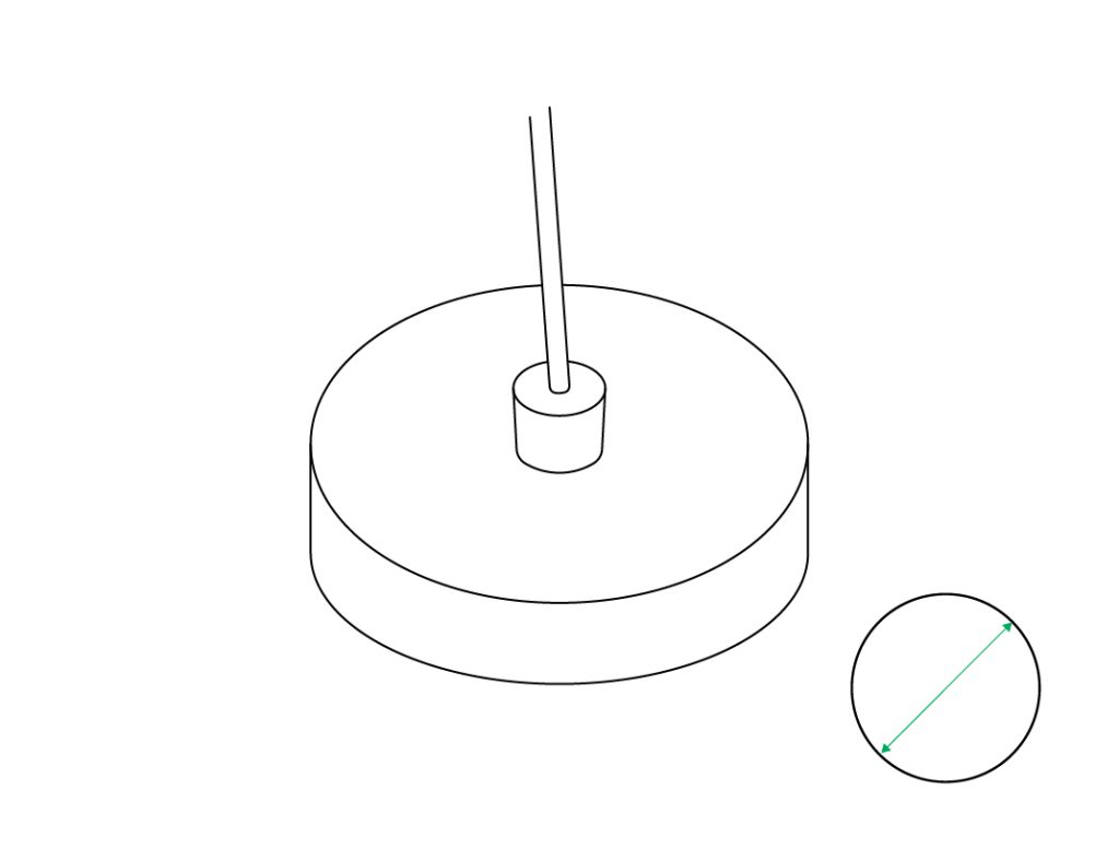 directlampen_Voet rond diameter