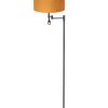 vloerlamp-steinhauer-stang-mat-zwart-met-een-gouden-kap-7191zw