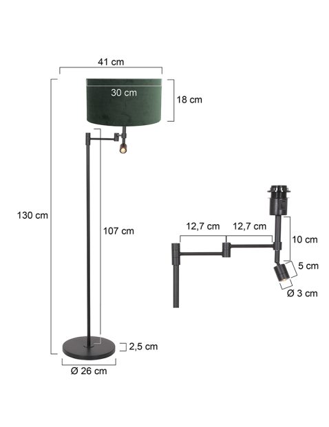vloerlamp-steinhauer-stang-mat-zwart-met-een-groene-kap-7181zw-7
