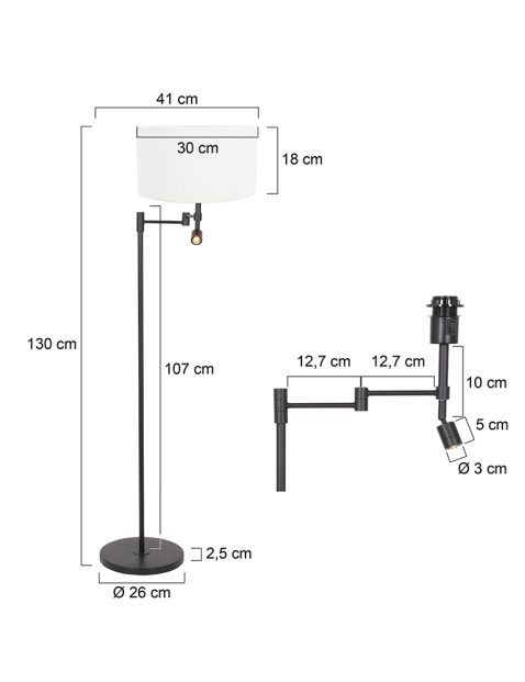 vloerlamp-steinhauer-stang-mat-zwart-met-een-witte-kap-7178zw-7