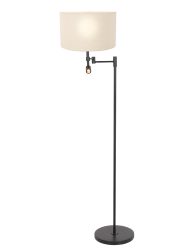vloerlamp-steinhauer-stang-mat-zwart-met-een-witte-kap-7180zw
