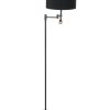 vloerlamp-steinhauer-stang-mat-zwart-met-een-zwarte-kap-7201zw