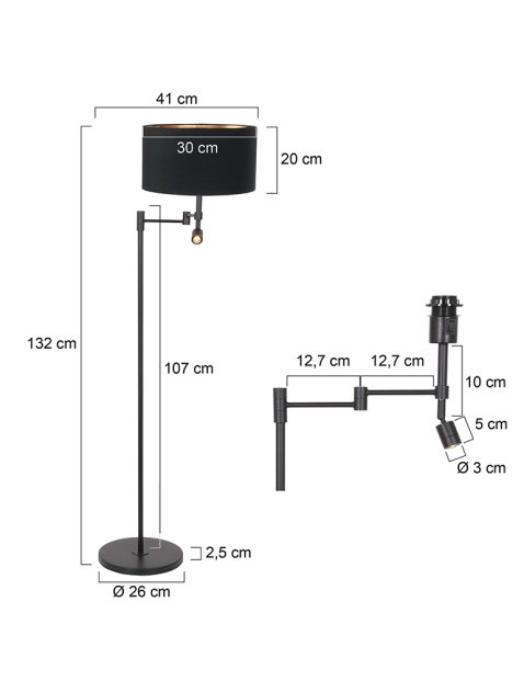 vloerlamp-steinhauer-stang-mat-zwart-met-een-zwarte-kap-7201zw-7