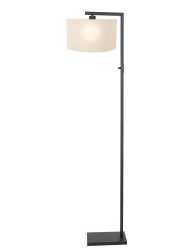 vloerlamp-steinhauer-stang-mat-zwart-met-stoffen-kap-wit-8218zw