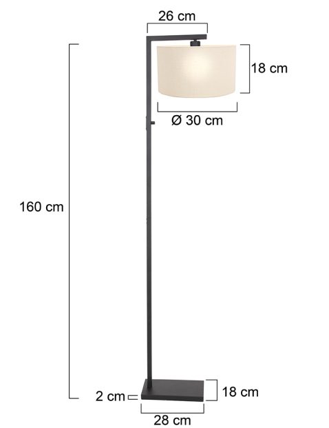 vloerlamp-steinhauer-stang-mat-zwart-met-stoffen-kap-wit-8218zw-7
