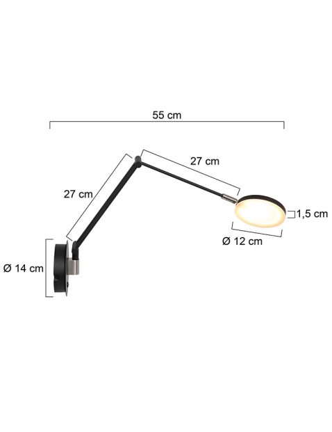 wandlamp-steinhauer-soleil-mat-zwart-mat-glas-3259zw-7