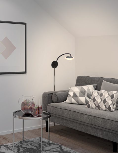 wandlamp-steinhauer-turound-mat-zwart-transparant-glas-3377zw-2