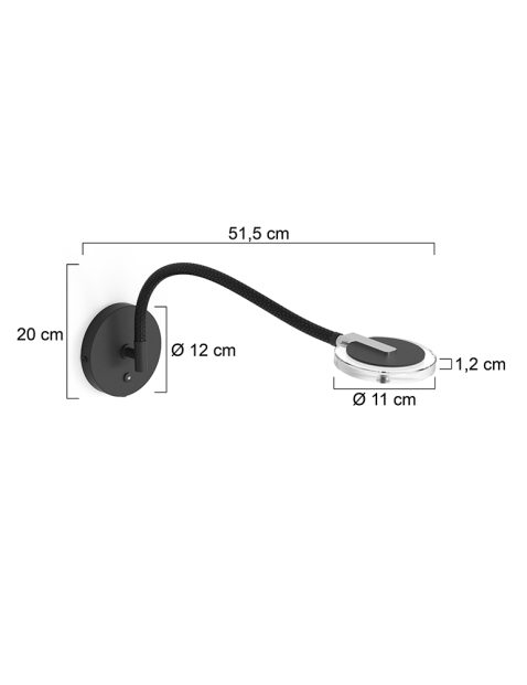 wandlamp-steinhauer-turound-mat-zwart-transparant-glas-3377zw-7