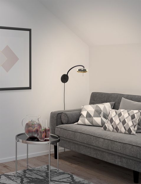 wandlamp-steinhauer-turound-mat-zwart-transparant-grijs-zwart-3378zw-2