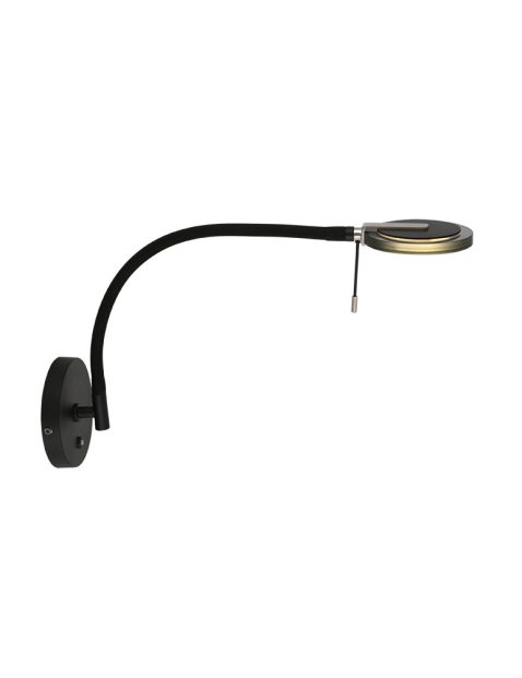 wandlamp-steinhauer-turound-mat-zwart-/-transparant-grijs-/-zwart-3378zw