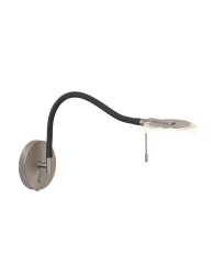 wandlamp-steinhauer-turound-staal-geborsteld-/-transparant-glas-3377st