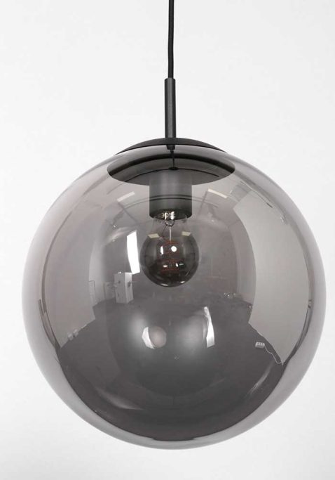 hanglamp-steinhauer-bollique-geborsteld-zwart-met-rookglazen-bol-3496zw-11