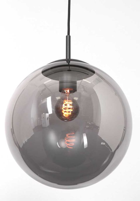hanglamp-steinhauer-bollique-geborsteld-zwart-met-rookglazen-bol-3496zw-5
