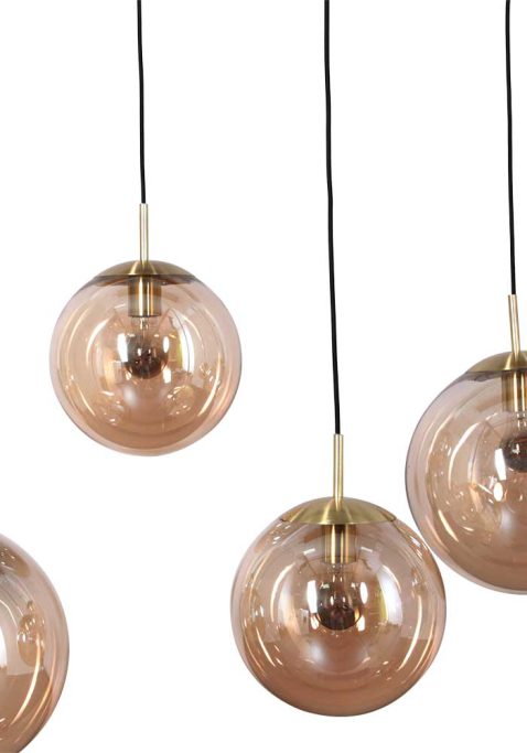 hanglamp-steinhauer-bollique-geborsteld-zwart-metaal-amberkleurig-glas-3499me-11