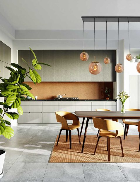 hanglamp-steinhauer-bollique-geborsteld-zwart-metaal-amberkleurig-glas-3499me-2