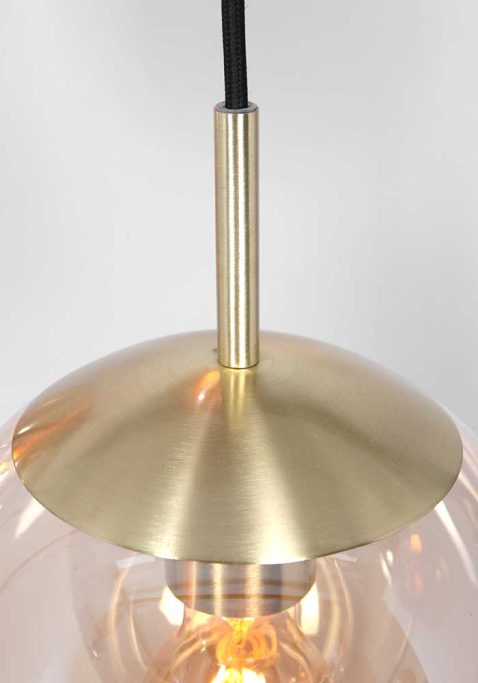hanglamp-steinhauer-bollique-geborsteld-zwart-metaal-amberkleurig-glas-3499me-4
