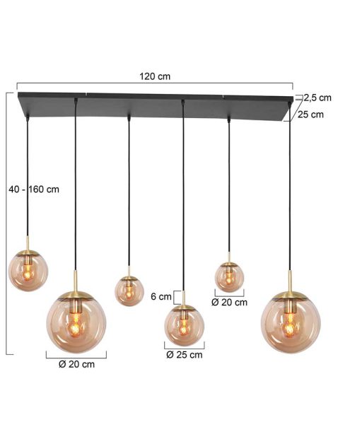 hanglamp-steinhauer-bollique-geborsteld-zwart-metaal-amberkleurig-glas-3499me-7