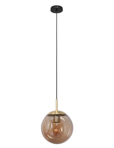 hanglamp-steinhauer-bollique-zwart-en-messing-metaal-amberkleurig-glas-3496me-10