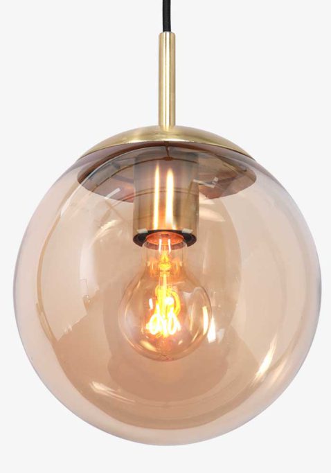 hanglamp-steinhauer-bollique-zwart-en-messing-metaal-amberkleurig-glas-3496me-5