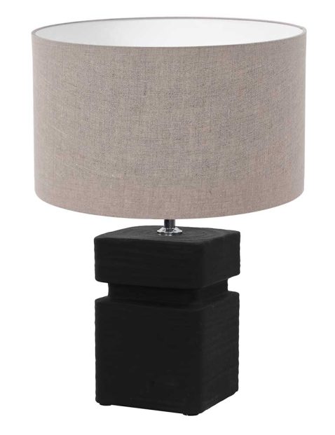 tafellamp-light-&-living-amta-taupe-en-zwart-3640zw