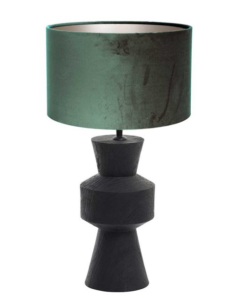 tafellamp-light-&-living-gregor-groen-en-zwart-3604zw
