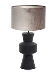 tafellamp-light-&-living-gregor-zilver-en-zwart-3599zw