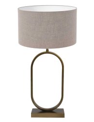 tafellamp-light-&-living-jamiri-brons-en-taupe-3580br