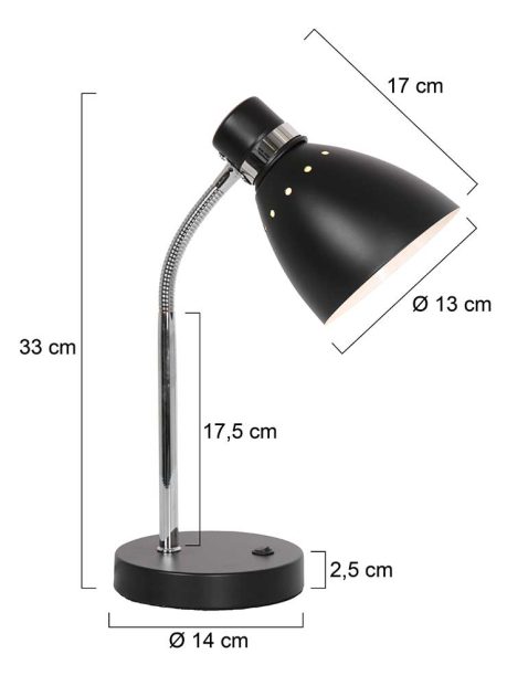 tafellamp-steinhauer-spring-zwart-3391zw-7