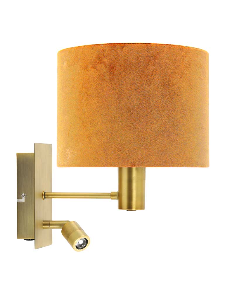 Praktische Light & brons met gouden kap - Directlampen.nl