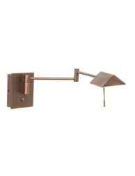 wandlamp-steinhauer-retina-geborsteld-brons-3402br