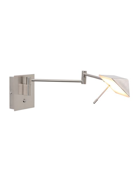 wandlamp-steinhauer-retina-geborsteld-staal-3402st-1