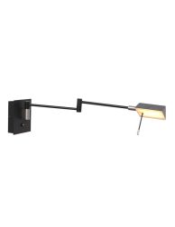 wandlamp-steinhauer-retina-geborsteld-zwart-3402zw-1