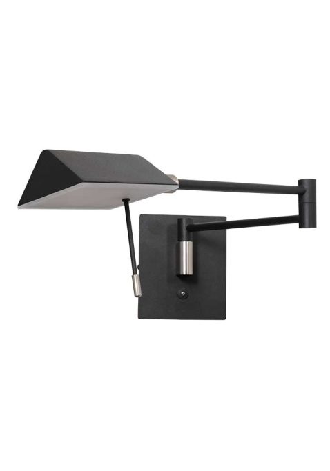 wandlamp-steinhauer-retina-geborsteld-zwart-3402zw-10