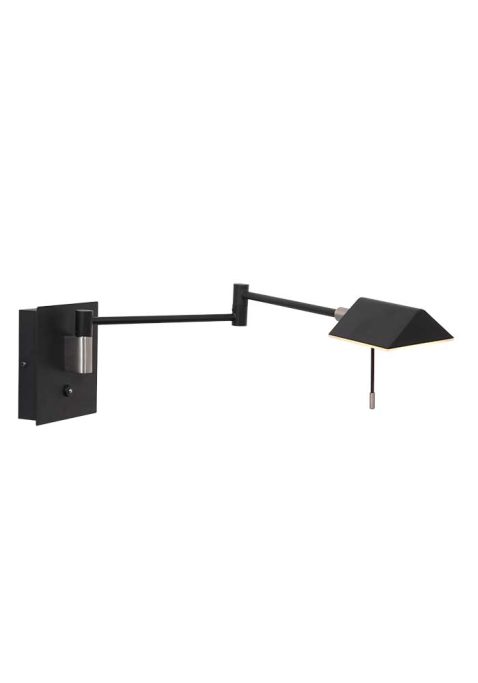wandlamp-steinhauer-retina-geborsteld-zwart-3402zw