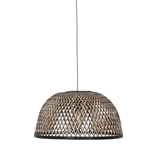 Ovalen gewoven hanglamp Anne Light & Home [maze] beuken