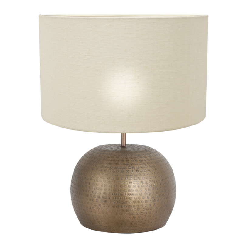 Bronzen oosterse tafellamp Steinhauer Brass
