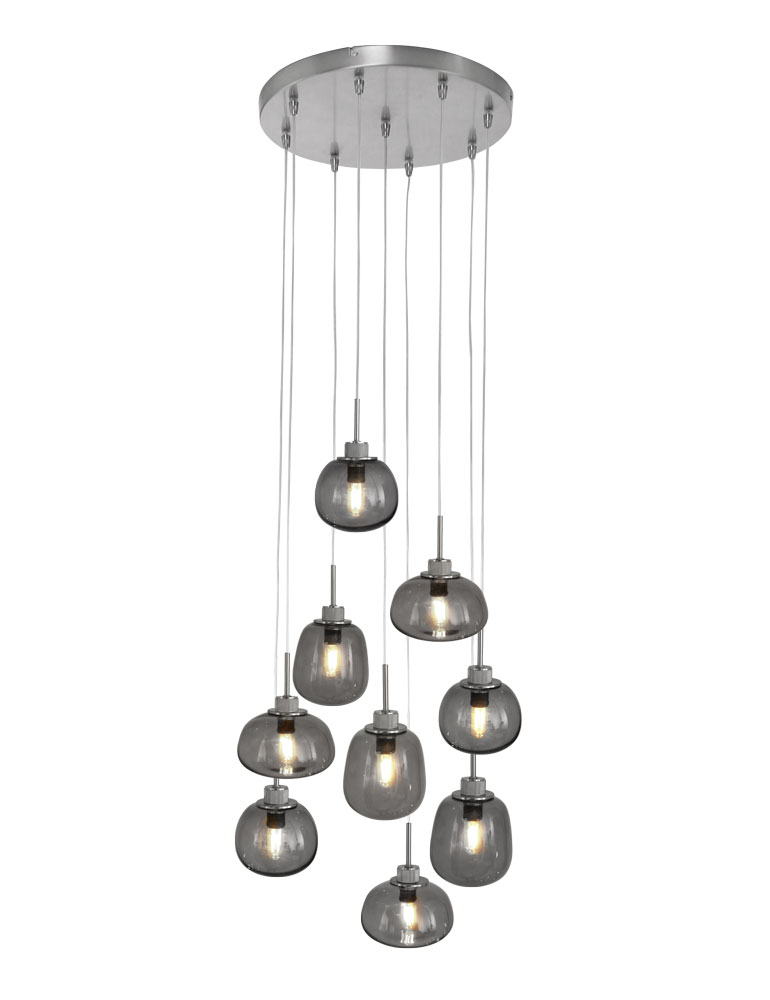 hanglamp-steinhauer-bollique-led-smokeglas-en-staal-2485st