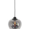 hanglamp-steinhauer-lotus-smokeglas-en-zwart-1897zw