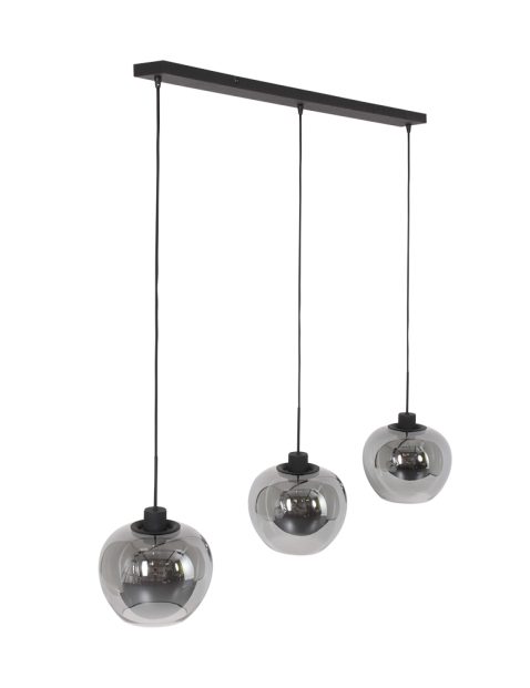 hanglamp-steinhauer-lotus-smokeglas-en-zwart-1898zw-11