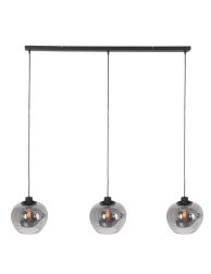 hanglamp-steinhauer-lotus-smokeglas-en-zwart-1898zw