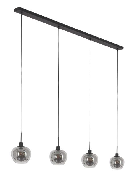 hanglamp-steinhauer-lotus-smokeglas-en-zwart-1900zw-11