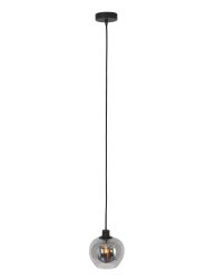 hanglamp-steinhauer-lotus-smokeglas-en-zwart-1901zw-1